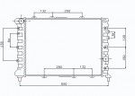 Радиатор двигателя Alfa Romeo (альфа ромео) 156