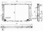 Радиатор двигателя Audi (ауди) A6 (4A,C4)