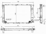 Радиатор двигателя Audi (ауди) A6 (4A,C4)