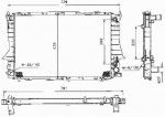 Радиатор двигателя Audi (ауди) A6 (4A,C4)