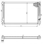Радиатор двигателя Volkswagen (фольксваген) Passat B5