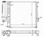 Радиатор двигателя BMW (бмв) 3 (E36)