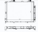 Радиатор двигателя Mercedes (мерседес) E (W210)