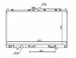 Радиатор двигателя Mitsubishi (митсубиси) Lancer IX