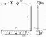 Радиатор двигателя Honda (хонда) Civic IV (EG,EH,EJ)