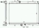 Радиатор двигателя Peugeot (пежо) 407