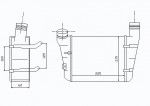 Радиатор интеркулера Audi (ауди) A4 (8EC,8ED)