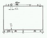 Радиатор двигателя Mazda (мазда) CX-7
