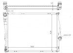 Радиатор двигателя BMW (бмв) 3 (E46)