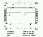 Радиатор двигателя Peugeot (пежо) Boxer