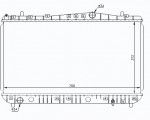 Радиатор двигателя Chevrolet (шевроле) Lacetti