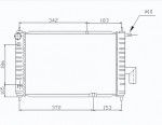 Радиатор двигателя Daewoo (дэу) Matiz