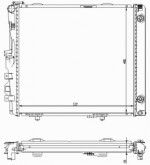 Радиатор двигателя Mercedes (мерседес) E (W124)