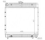 Радиатор двигателя Mercedes (мерседес) W123