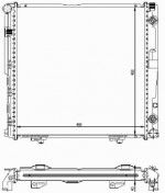 Радиатор двигателя Mercedes (мерседес) E (W124)