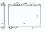 Радиатор двигателя Nissan (ниссан) X-Trail (T30)