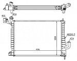 Радиатор двигателя Opel (опель) Vectra B
