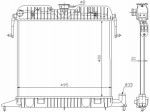 Радиатор двигателя Opel (опель) Omega A