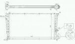 Радиатор двигателя Citroen (ситроен) Xsara