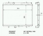 Радиатор двигателя Peugeot (пежо) 407