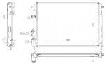 Радиатор двигателя Renault (рено) Megane I