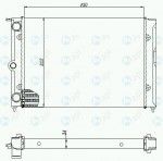 Радиатор двигателя Volkswagen (фольксваген) Polo Classic