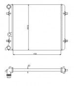 Радиатор двигателя Volkswagen (фольксваген) Golf IV
