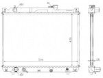 Радиатор двигателя Suzuki (сузуки) Grand Vitara