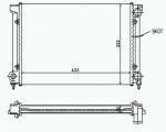 Радиатор охлаждения Volkswagen (фольксваген) Passat B3