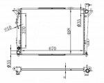 Радиатор двигателя Hyundai (хендай) Tucson ix35