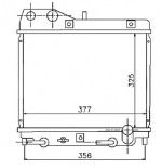 Радиатор двигателя Honda (хонда) Jazz