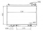 Радиатор двигателя Infinity (инфинити) FX35 (FX45)