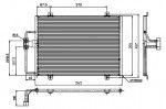 Радиатор кондиционера Renault (рено) Megane I