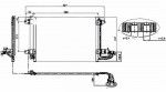 Радиатор кондиционера Volkswagen (фольксваген) Jetta III