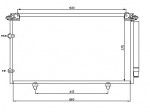 Радиатор кондиционера Toyota (тойота) Camry (30)