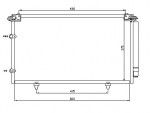 Радиатор кондиционера Lexus (лексс) ES 300 (330)