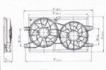 Диффузор радиатора Chrysler (крайслер) Sebring