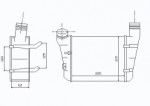 Радиатор интеркулера Audi (ауди) A4 (8E2,8E5)