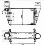 Радиатор интеркулера Audi (ауди) A4 (8D2,8D5)