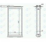 Радиатор обогрева салона Ford (форд) Sierra II
