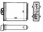 Радиатор обогрева салона Opel (опель) Vectra B