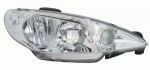 Передняя фара правая Peugeot (пежо) 206