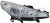 Передняя фара правая Peugeot (пежо) 207